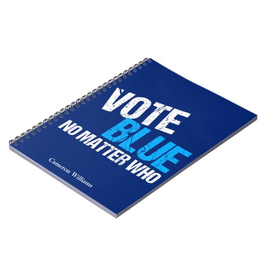 Stemming Blauw Geen onderwerp Europees Parlement Notitieboek (Linkerzijde)