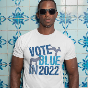 Stemming blauw in 2022 democratische partij Cute D T-shirt