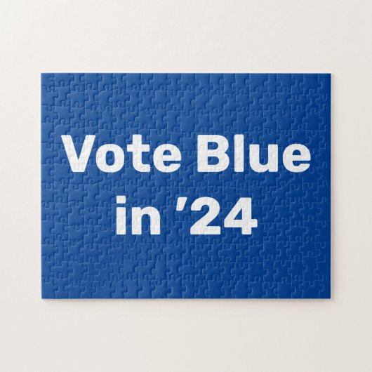 Stemming blauw in 2024 legpuzzel (Horizontaal)