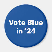 Stemming blauw in 2024 magneet (Voorkant)