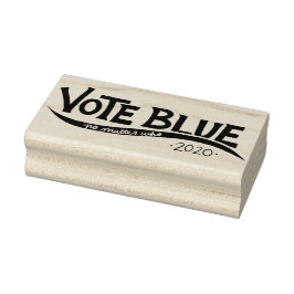 Stemming blauw ongeacht wie 2020 rubberstempel