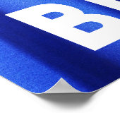 Stemming Blauw over Blauwe Zijde Fotoverkiezingen Poster (Hoek)