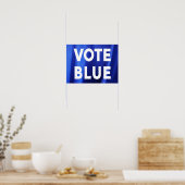 Stemming Blauw over Blauwe Zijde Fotoverkiezingen Poster (Keuken)