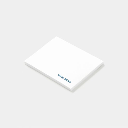 Stemming: blauw post-it® notes (Schuin)