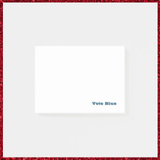 Stemming: blauw post-it® notes