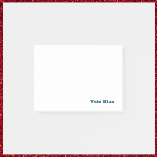 Stemming: blauw post-it® notes