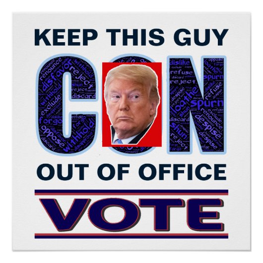 Stemming Blauw Resist 2024 Presidentiële Glossy Perfect Poster (Voorkant)