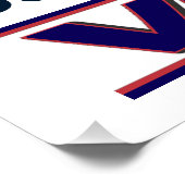 Stemming Blauw Resist 2024 Presidentiële Glossy Perfect Poster (Hoek)