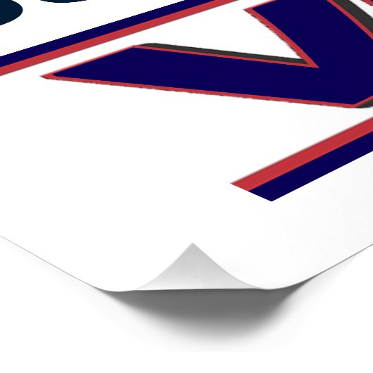 Stemming Blauw Resist 2024 Presidentiële Glossy Perfect Poster (Hoek)