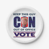 Stemming Blauw Resist Presidential Paper Bord 2024 (Voorkant)