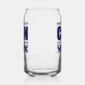 Stemming Blauw Resist Presidentieel 2024 Blikvorm Glas (Links)