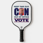 Stemming Blauw Resist Presidentieel 2024 Pickleball Paddle (Voorkant)