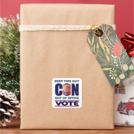 Stemming Blauw Resist Presidentieel 2024 Vierkante Sticker
