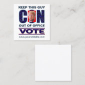 Stemming Blauw Resist Presidentieel 2024 Vierkante Visitekaartje (Voorkant / Achterkant)