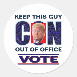 Stemming Blauw Resist Stickers 2024 presidentiële 