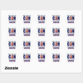 Stemming Blauw Resist Stickers 2024 presidentiële  (Vel)