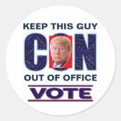 Stemming Blauw Resist Stickers 2024 presidentiële  (Voorkant)