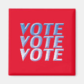 Stemming: blauw, rood, magneet (Voorkant)