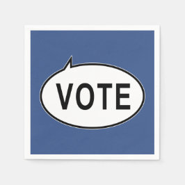 STEMMING - Blauw Servet