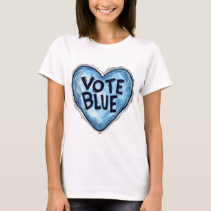 Stemming: blauw t-shirt