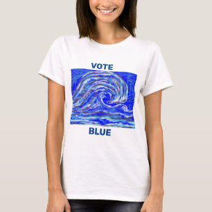 Stemming: blauw t-shirt