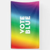 Stemming blauw, wit Biden pride lgbetq lgbt Spandoek (Verticaal)