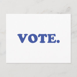 "Stemming" blauw wit Briefkaart