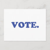 "Stemming" blauw wit Briefkaart (Voorkant)