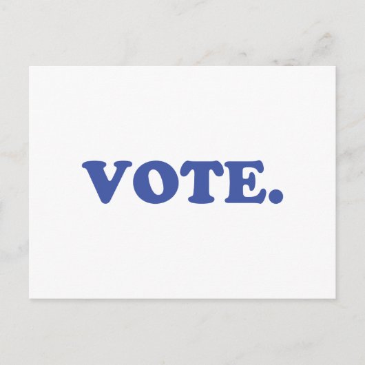 "Stemming" blauw wit Briefkaart (Voorkant)