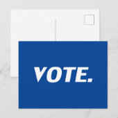 "Stemming" blauw wit Briefkaart (Voorkant / Achterkant)