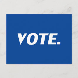 "Stemming" blauw wit Briefkaart