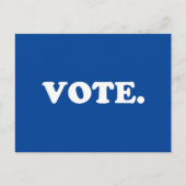 "Stemming" blauw wit Briefkaart (Voorkant)
