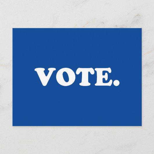 "Stemming" blauw wit Briefkaart (Voorkant)