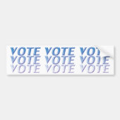 stemming - blauw / wit - Bumpersticker (Voorkant)