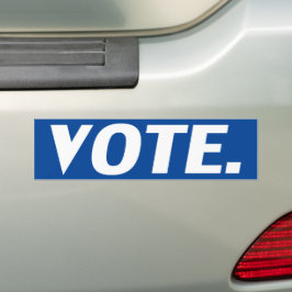 stemming - blauw / wit - Bumpersticker