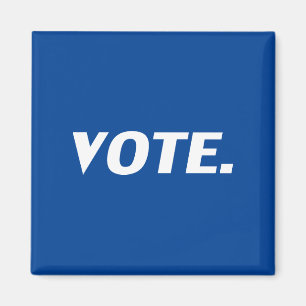 " stemming " blauw , wit - magneet