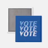 Stemming: blauw, wit, Magnet (Voorkant / Achterkant)