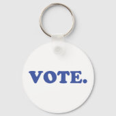 stemming - blauw wit sleutelhanger (Voorkant)