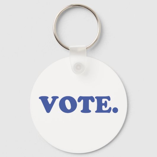 stemming - blauw wit sleutelhanger (Voorkant)
