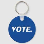 stemming - blauw wit sleutelhanger (Voorkant)