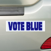 Stemming: blauwe Bumpersticker 2020 (Op auto)