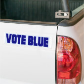 Stemming: blauwe Bumpersticker 2020 (Op Truck)