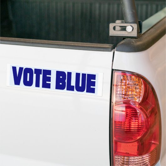 Stemming: blauwe Bumpersticker 2020 (Op Truck)