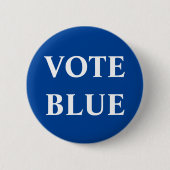 Stemming blauwe Button (Voorkant)