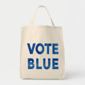 Stemming: blauwe gedurfde waterverf, politiek twee tote bag (Voorkant)