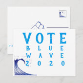 Stemming Blauwe Golf 2020! Briefkaart (Voorkant / Achterkant)