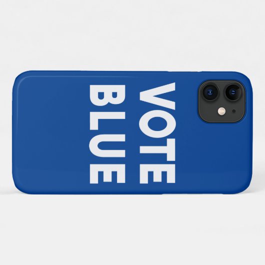 Stemming blauwe vettekst blauw Case-Mate iPhone case (Achterkant (horizontaal))