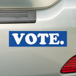 stemming - blauwe witte Bumpersticker