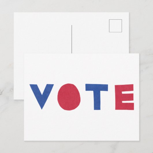 STEMMING Blokletterontwerp Briefkaart (Voorkant / Achterkant)