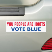 STEMMING BLUE BUMPERSTICKER (Op auto)